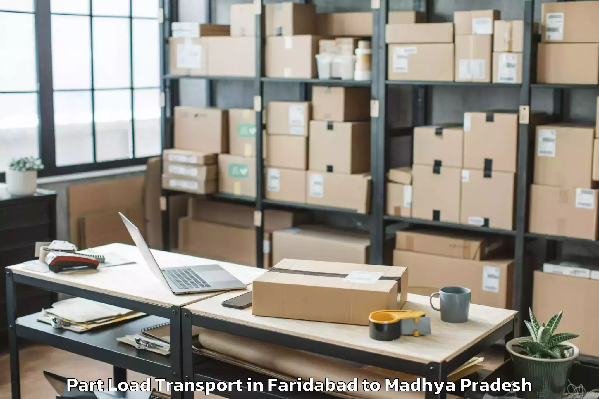 Expert Faridabad to Meghnagar Part Load Transport